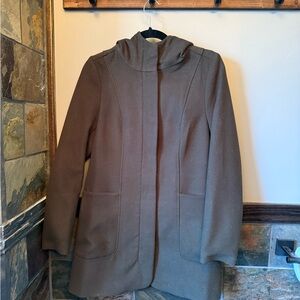 Reitmans Olive Green Hooded Trench Coat